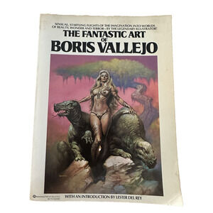 The Fantastic Art of Boris Vallejo PB/1st Ed/1978 Art/ Vintage Book Illustrated